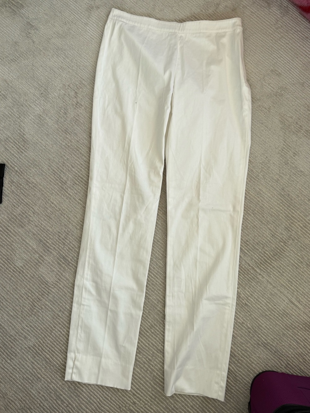 Lafayette 148 New York White Men's Dress Pants